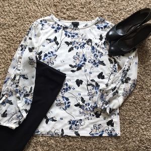 Chiffon Floral Blouse (Ann Taylor Factory)